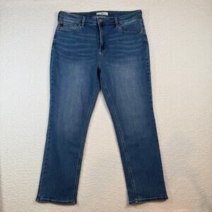 Kancan womens Alannah Essentials High Rise Slim Straight size 18W light wash